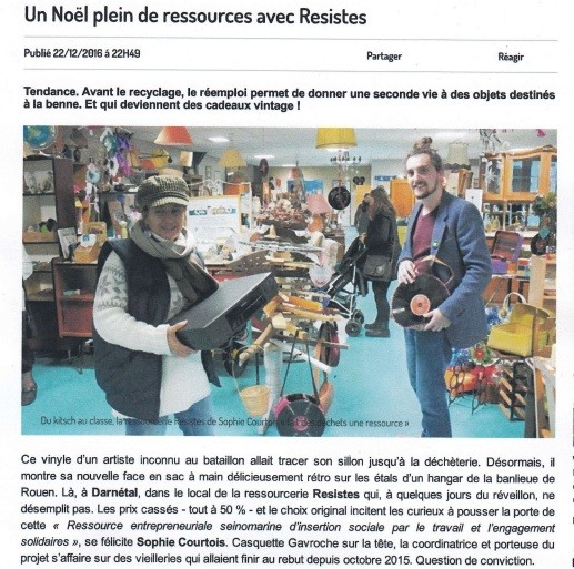 Article - Paris Normandie - décembre 2016